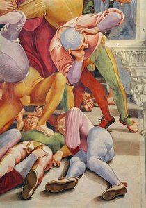 (Detail) of Prophets and the End of the World, Entrance Wall of the Chapel of the Madonna di San Brizio, 1499-1504